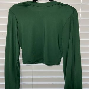 Shein Green Long Sleeve Blouse